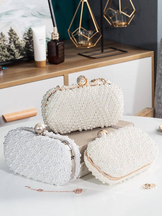 pearl dinner clutch