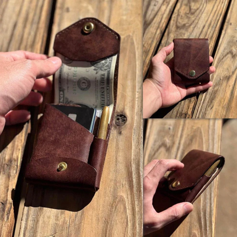 retro wallet mens design creative pen card holder