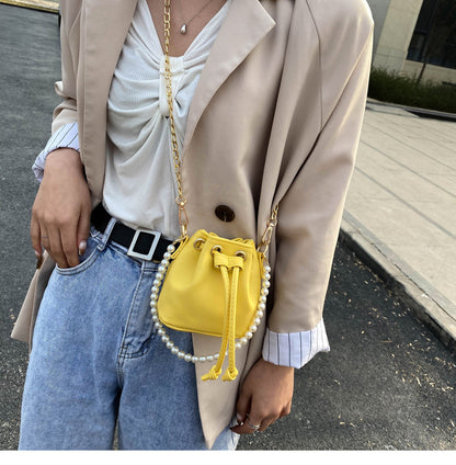 vintage pearl crossbody bag