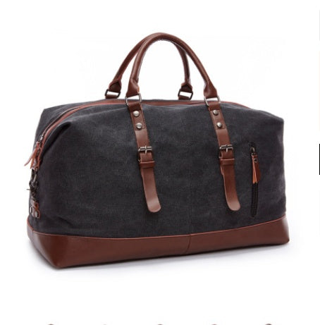 retro canvas tote bag travel bag male fashion trend large capacity short distance travel luggage bag shoulder bag male