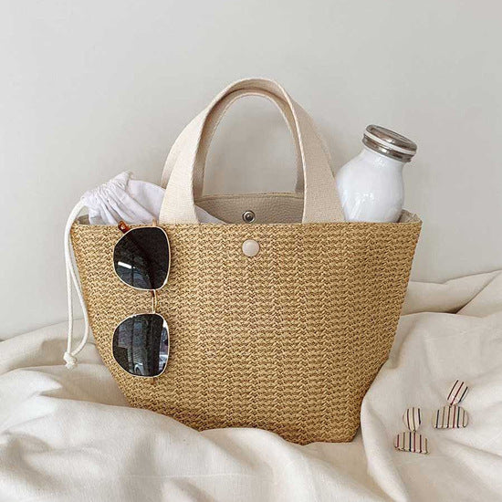 casual rattan women handbags