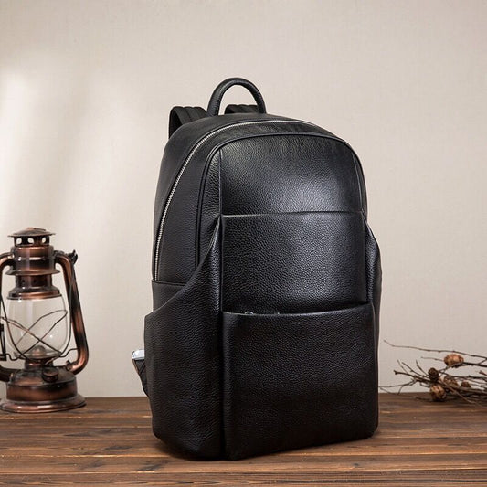 large capacity leather travel bag