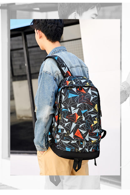 thermal transfer backpack oxford student bag