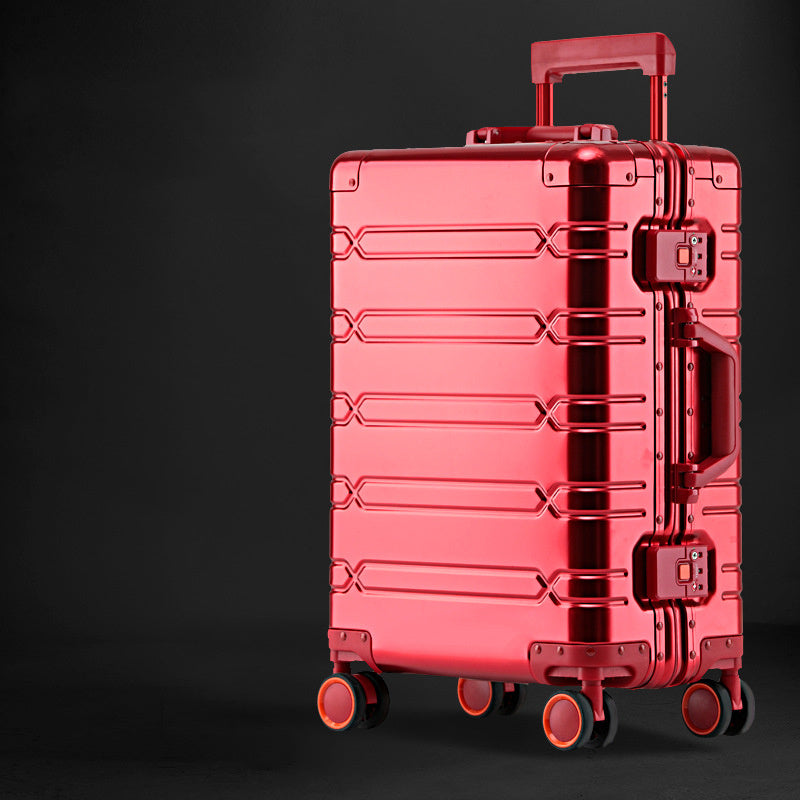 aluminum magnesium alloy trolley case universal wheel