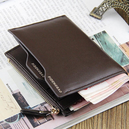 new wallet men short section wallet cross section mens vertical card package drivers license package