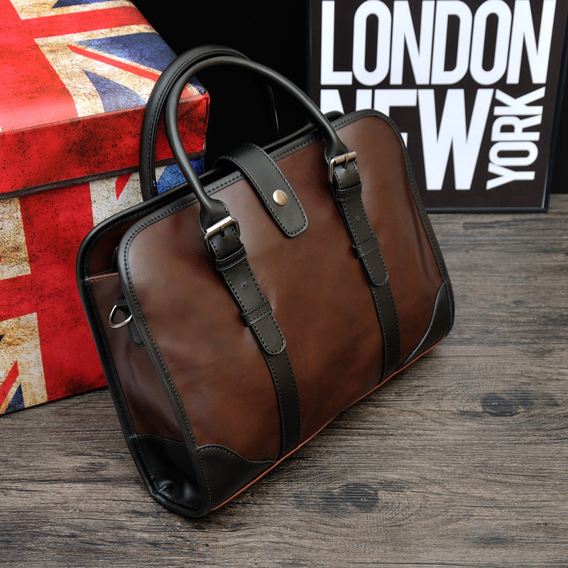 retro one shoulder briefcase