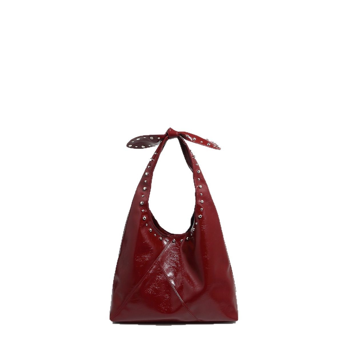 tote bag rivet bow underarm bag womens bucket bag