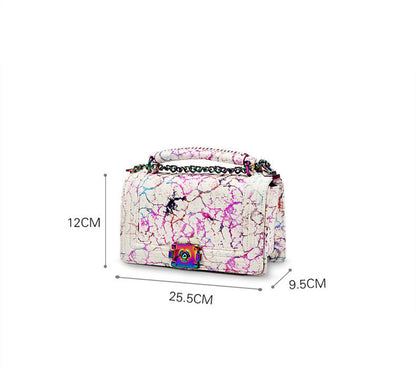 colorful print bag small fragrance bag messenger bag