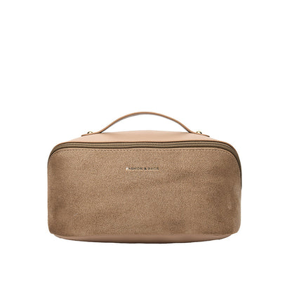 minority design portable large capacity suede hand bag