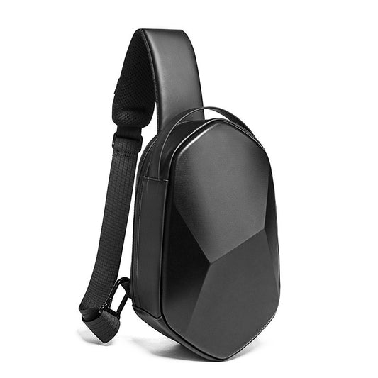Hard shell polyhedron fashionable men's bag