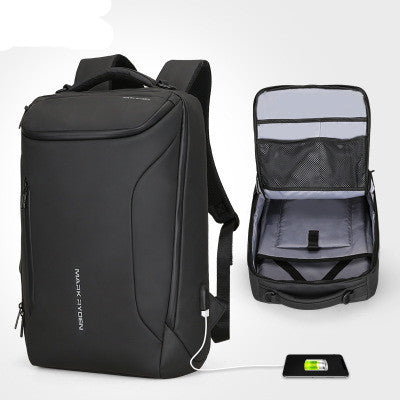 anti thief fashion men backpack multifunctional waterproof laptop bag usb charging travel bag