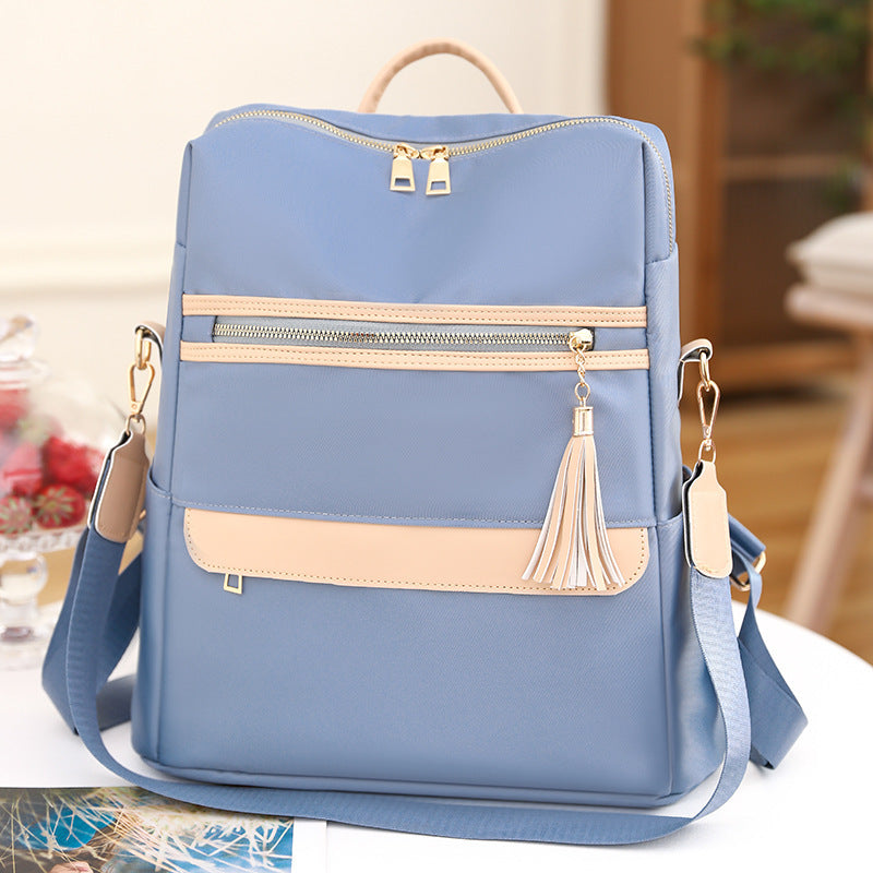 womens fashion casual simple tassel backpack