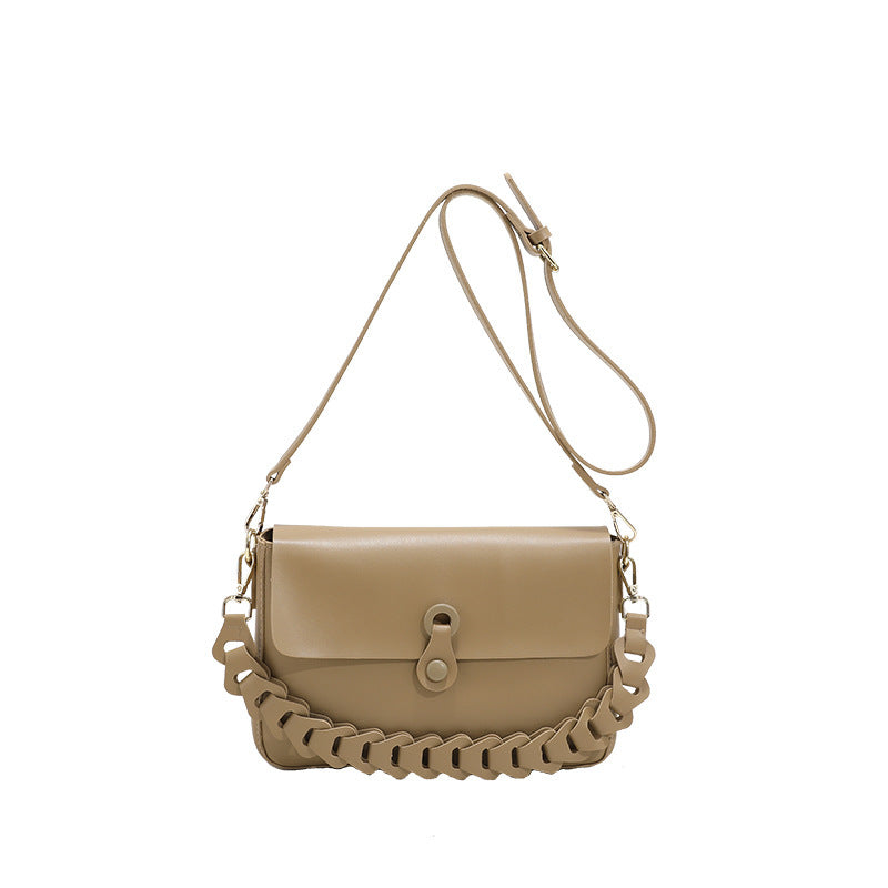 women shoulder bags woven chain bag pu leather handbag