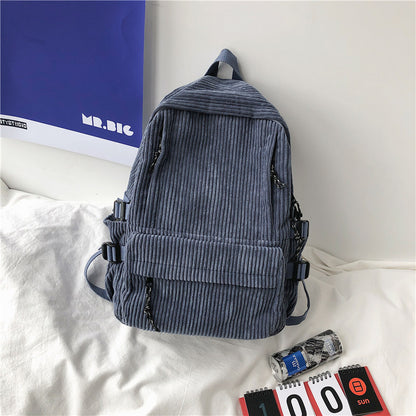 corduroy schoolbag middle school student junior high school student