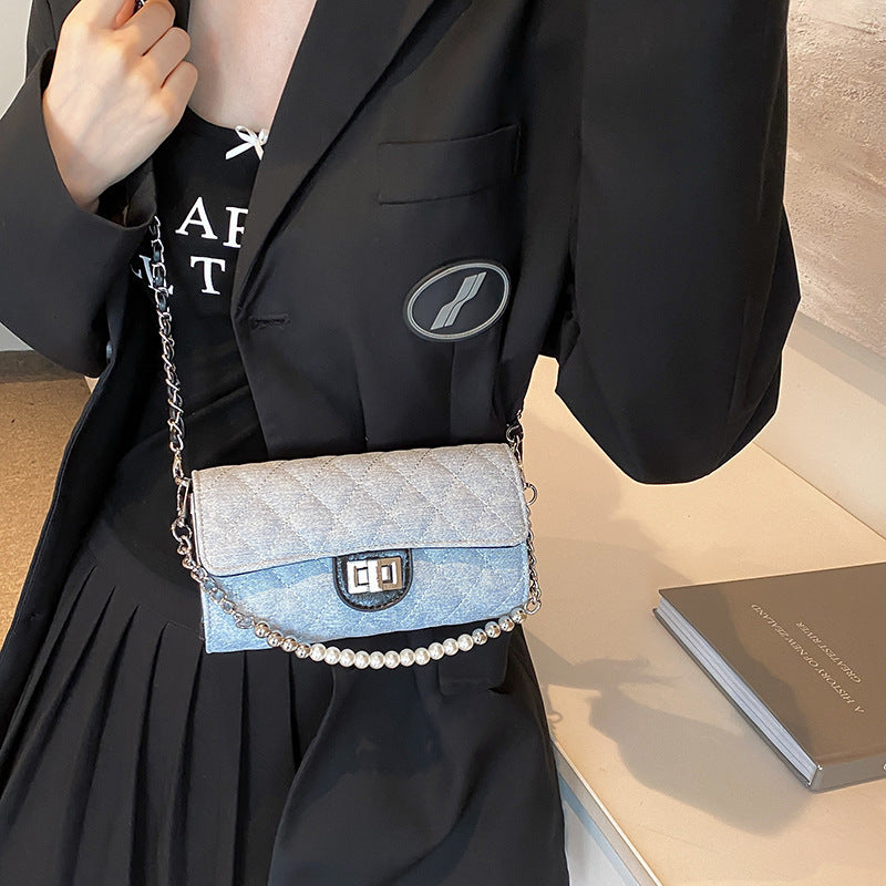 chic chanel style rhombus chain bag for women