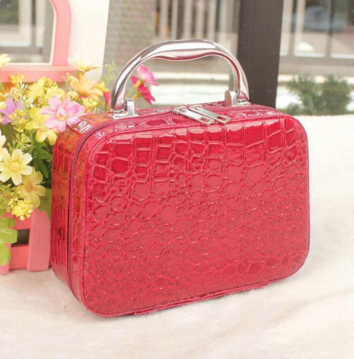 stone pattern portable cosmetic bag