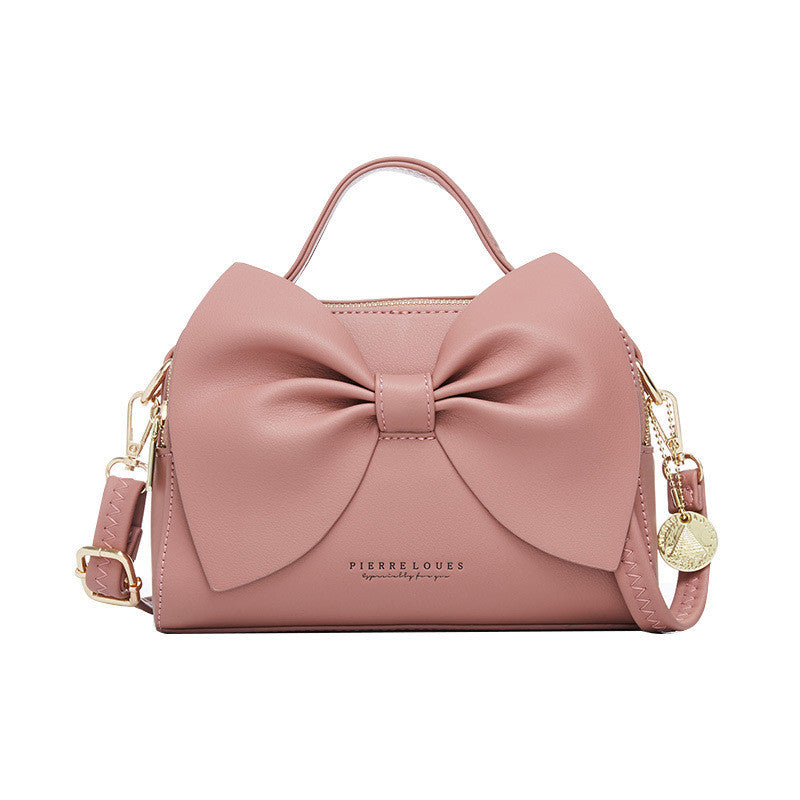 korean womens bow shoulder bag