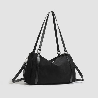 Retro Suede Tote Bag Womens Large-Capacity Crossbody Bag