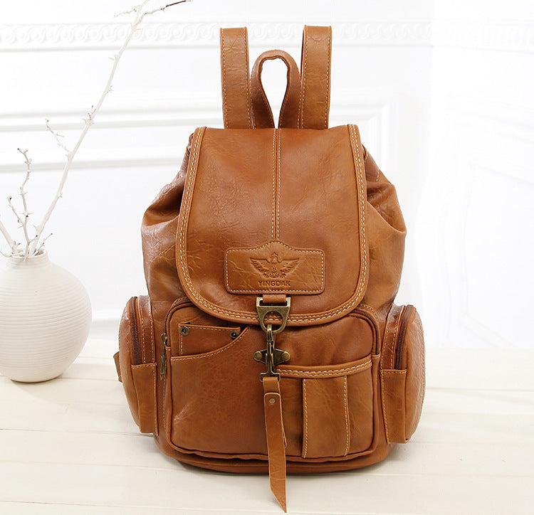 retro shoulder bag female new female bag fashion trend hook womens backpack student bag