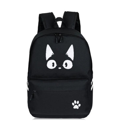 casual college style canvas luminous backpack