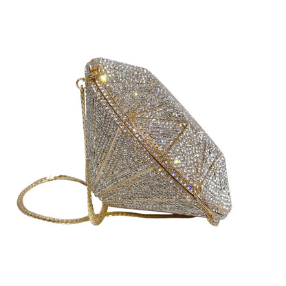 three dimensional diamond shape handbags