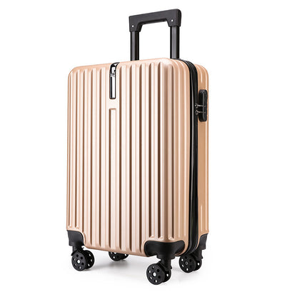 20-inch Large Capacity Student Suitcase Business Striped Trolley Case