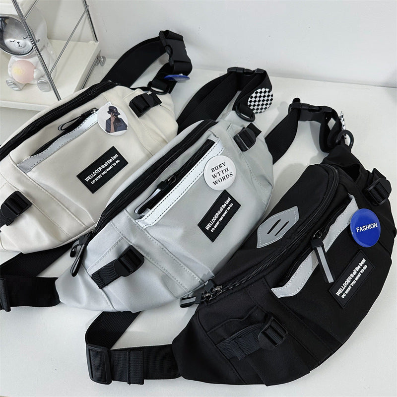 chest bag mens sports large capacity crossbody bag