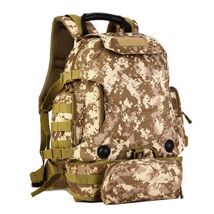 40 liters of outdoor three combination knapsack multifunction tactics double shoulder bag army camouflage mountaineering bag riding waist bag