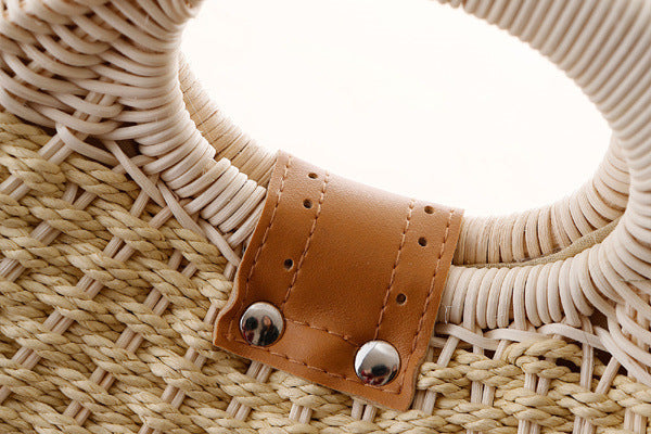 rattan handbag