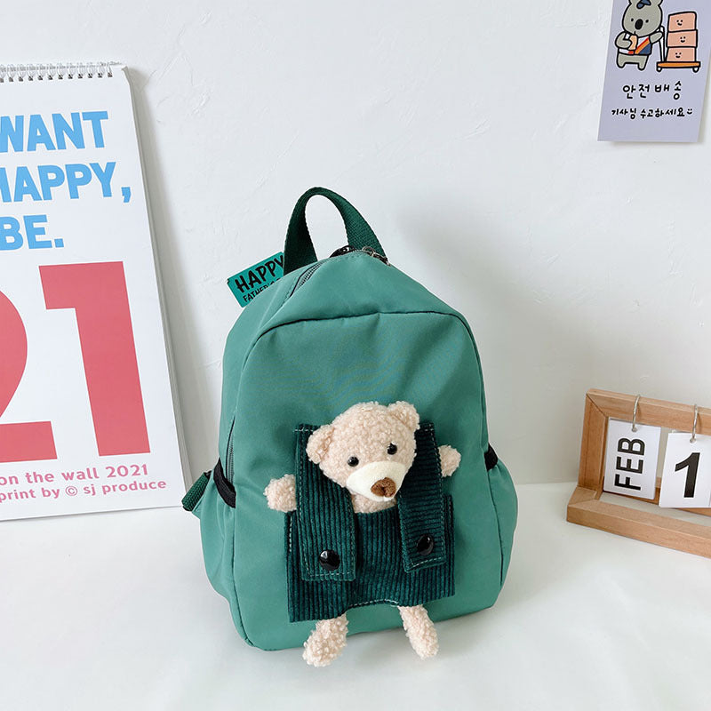 cartoon cute little bear kindergarten school bag