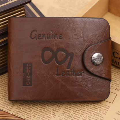 tri fold retro casual wallet card holder