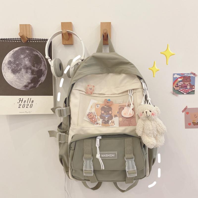 cute teenage high school student junior high school student backpack