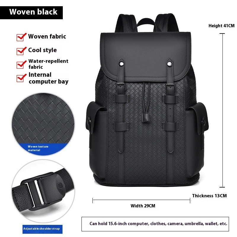 curved shoulder strap new mens casual business travel backpack