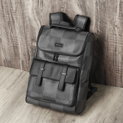 new versatile large capacity casual backpack fashion korean connector computer file schoolbag