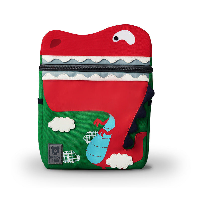 childrens kindergarten oxford cloth shoulder bag korean version of the dinosaur cartoon animal backpack