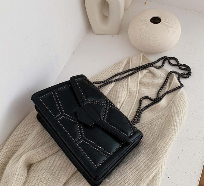rivet chain small crossbody bags for women