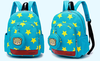 a small bear nursery school bag double shoulder bag