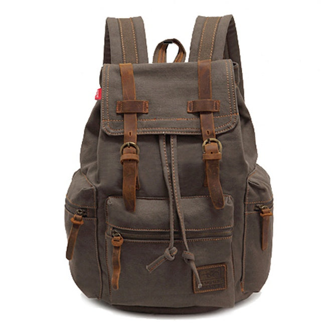 mens backpack vintage canvas backpack