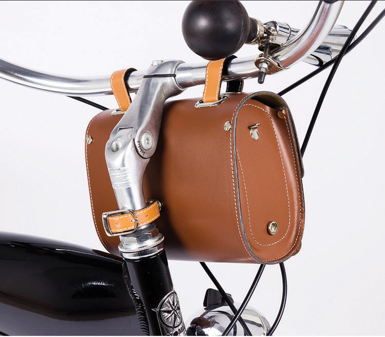 simple bicycle men and women riding on foot shoulder bag diagonal cross