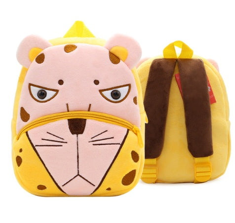 children school backpack cartoon rainbow design soft plush material for toddler baby girls kindergarten kids school bags