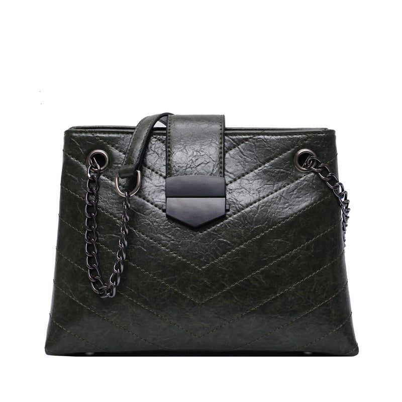 wild black crossbody tote