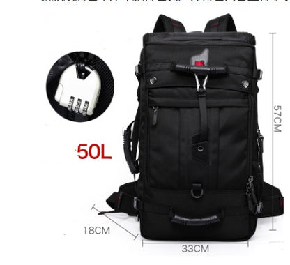 new double shoulder bag oxford cloth bags male outdoor backpack large capacity baggage bag multifunction hiking bag