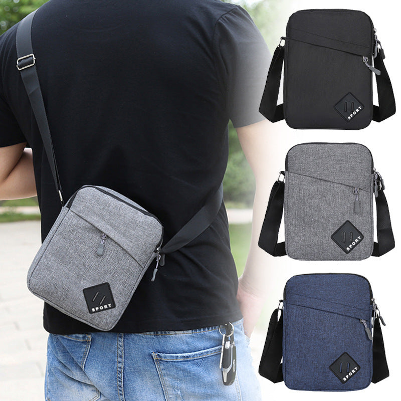 mens oxford cloth shoulder crossbody bag