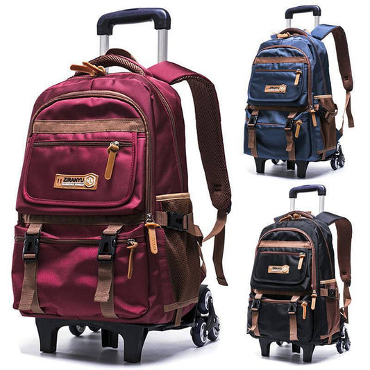 fashion and simple childrens trolley school bag