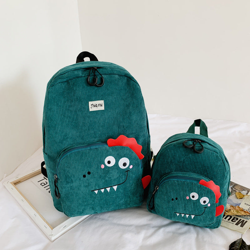 velvet backpack new cartoon student schoolbag cute