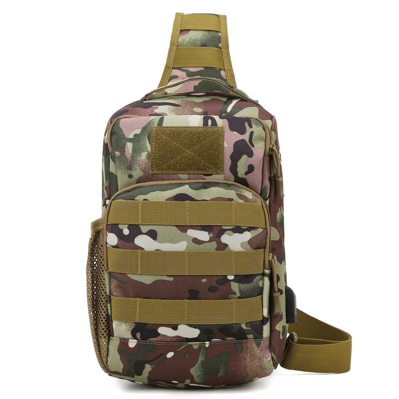 outdoor lure camouflage large capacity multi functional mens shoulder crossbody tactical chest bag