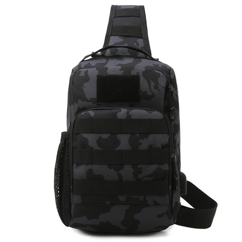 outdoor lure camouflage large capacity multi functional mens shoulder crossbody tactical chest bag
