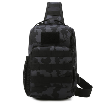 outdoor lure camouflage large capacity multi functional mens shoulder crossbody tactical chest bag