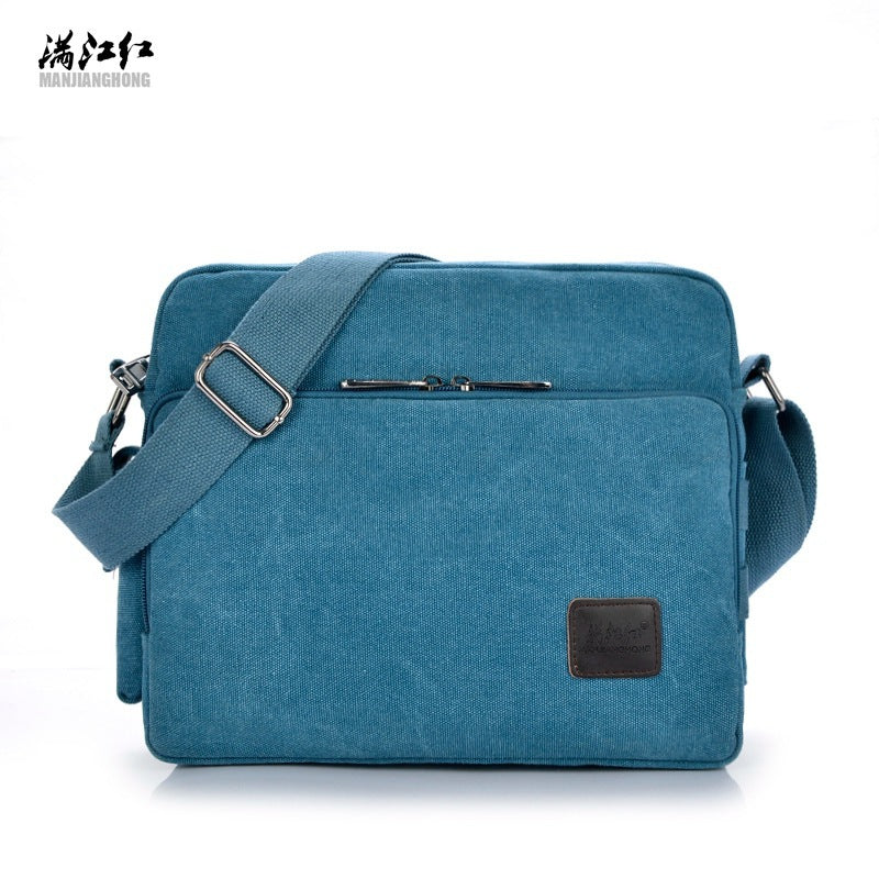 manjianghong new canvas bag bag bag retro trend of mens business metrosexual inclined shoulder bag foreign trade package