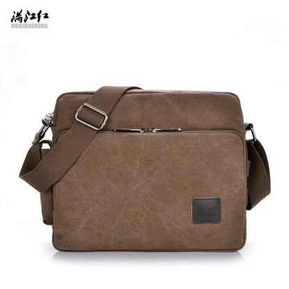 manjianghong new canvas bag bag bag retro trend of mens business metrosexual inclined shoulder bag foreign trade package